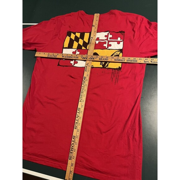 Flying Dog Brewery Red Maryland Short Sleeve T-Shirt Tee LARGE Beer IPA Flag MD - Picture 7 of 7